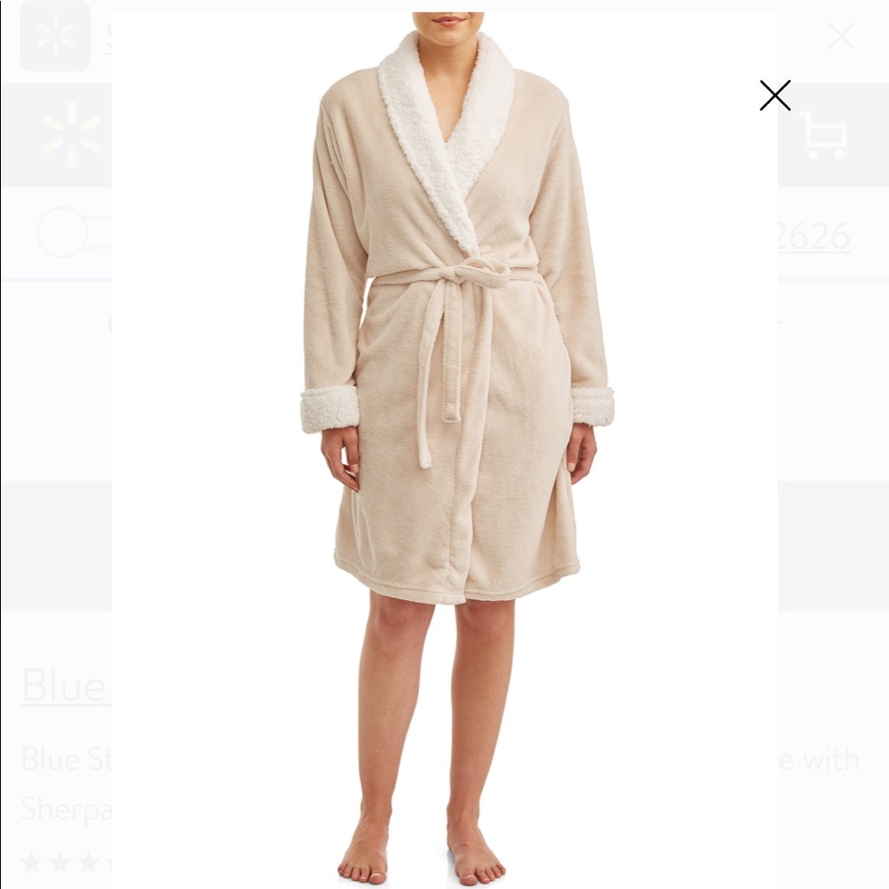 Blue star clothing company furry robe